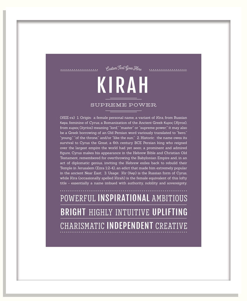 Kirah | Name Art Print
