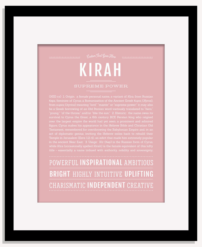 Kirah | Name Art Print