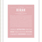 Kirah | Name Art Print