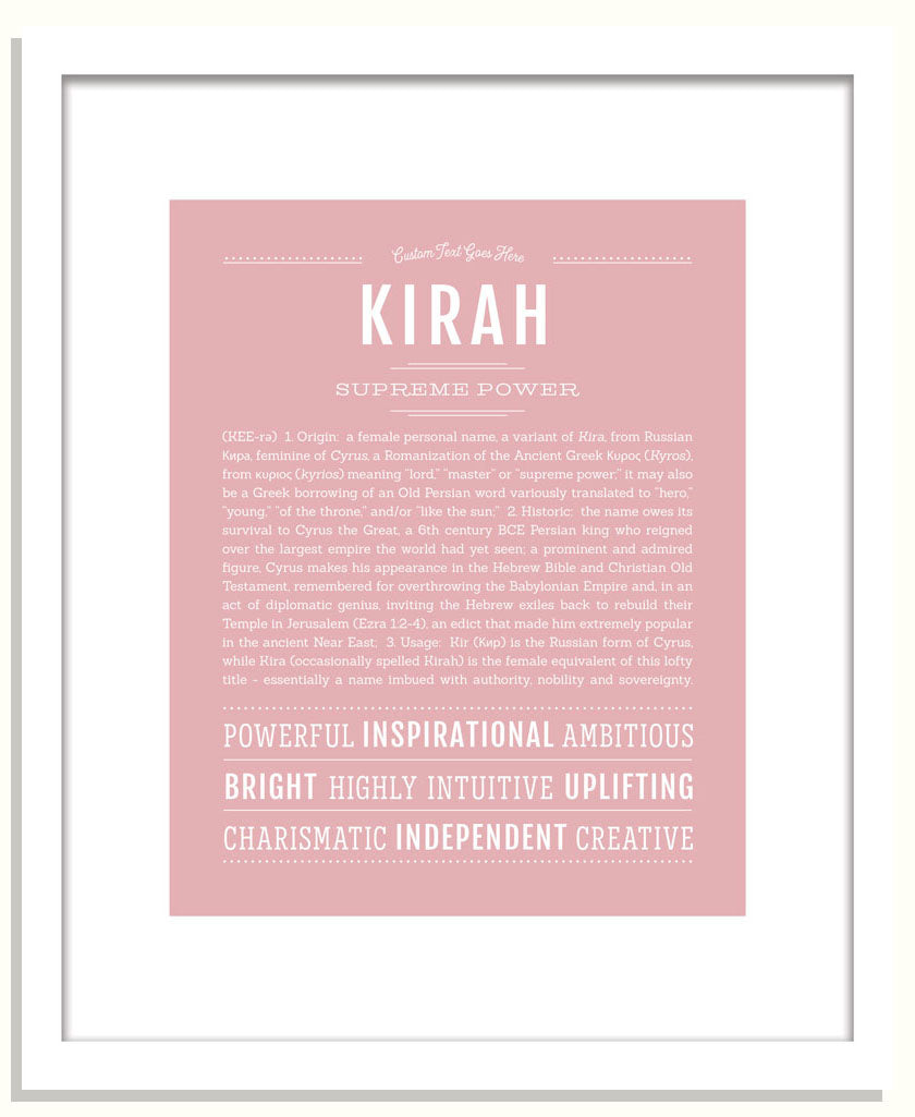 Kirah | Name Art Print