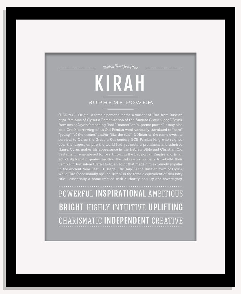 Kirah | Name Art Print