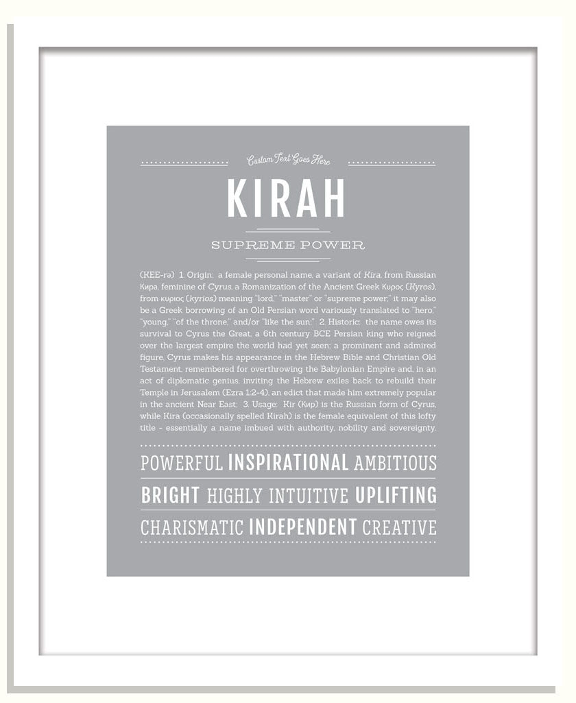 Kirah | Name Art Print