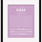 Kirah | Name Art Print