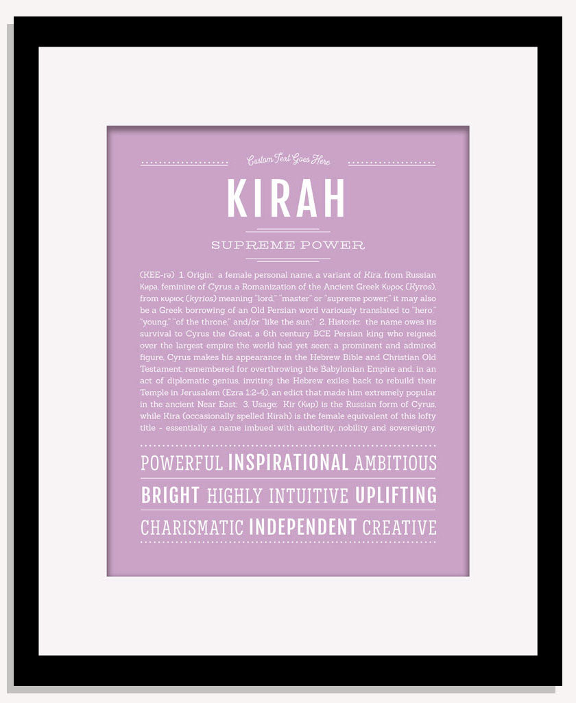 Kirah | Name Art Print