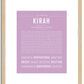 Kirah | Name Art Print