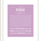 Kirah | Name Art Print