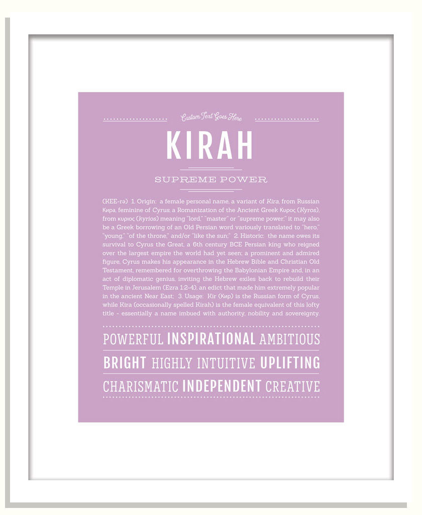 Kirah | Name Art Print