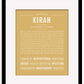 Kirah | Name Art Print