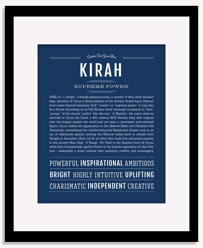 Kirah | Name Art Print
