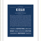 Kirah | Name Art Print