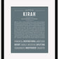 Kirah | Name Art Print