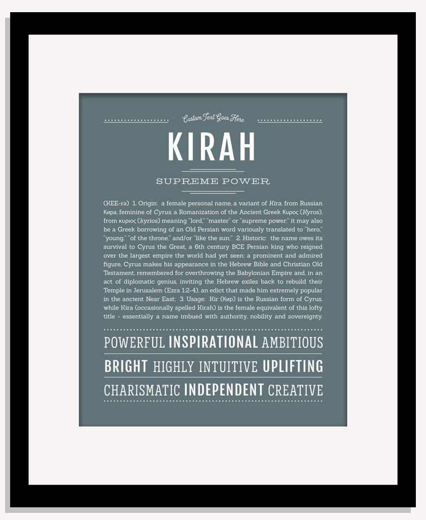 Kirah | Name Art Print
