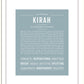 Kirah | Name Art Print