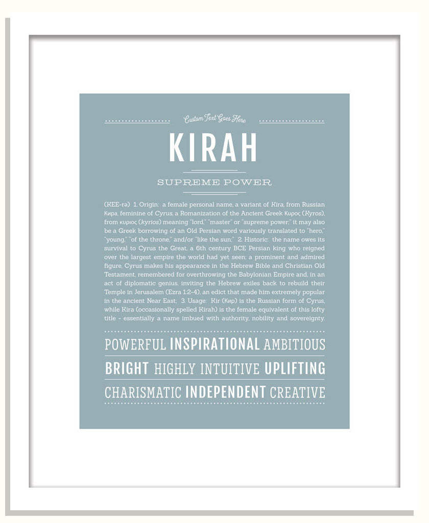 Kirah | Name Art Print