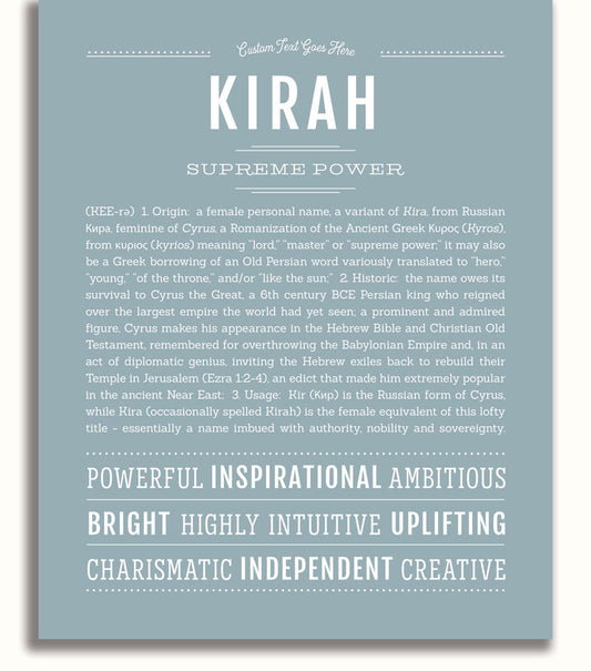 Frame Options | Powder Blue | White Frame, Matted
