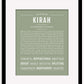 Kirah | Name Art Print