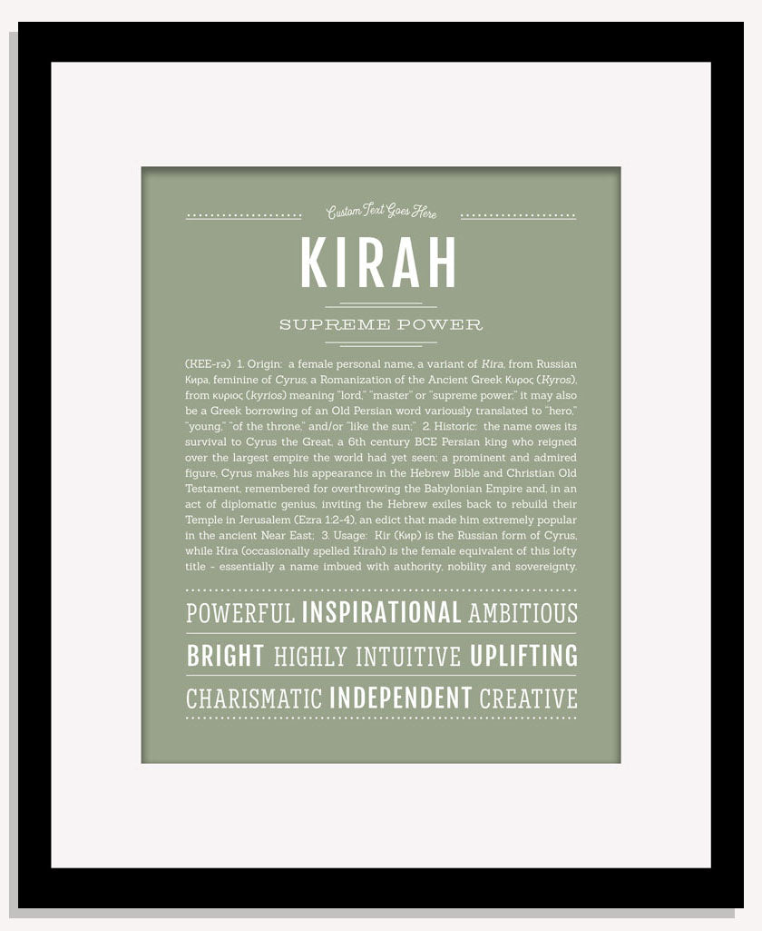 Kirah | Name Art Print