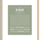 Kirah | Name Art Print