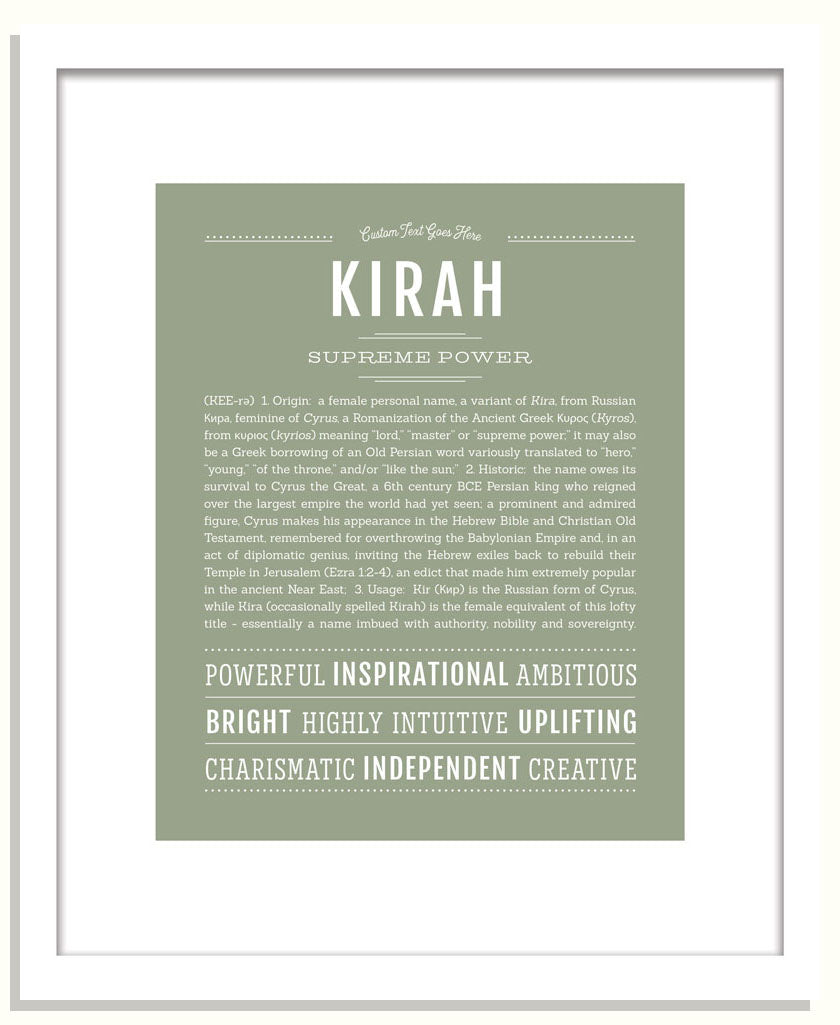 Kirah | Name Art Print