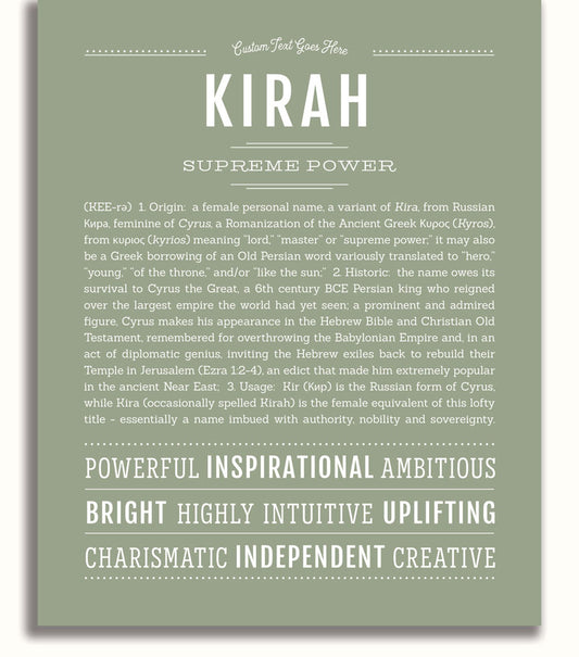 Frame Options | Sage | White Frame, Matted