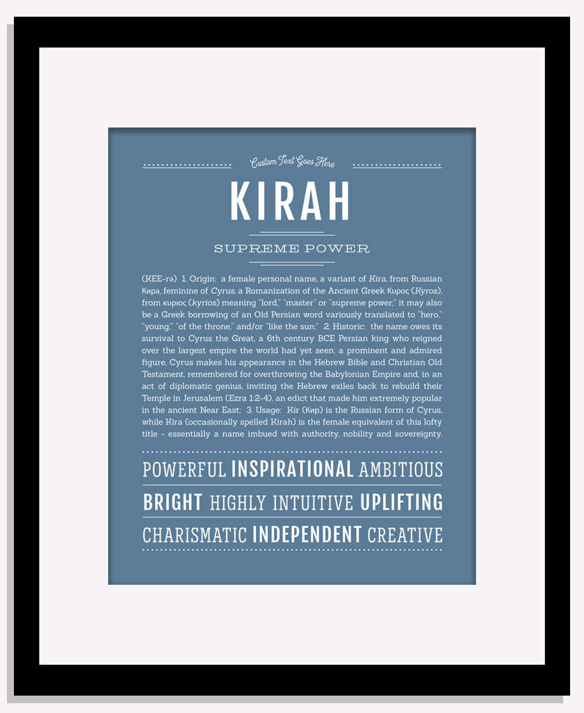 Kirah | Name Art Print