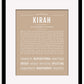 Kirah | Name Art Print