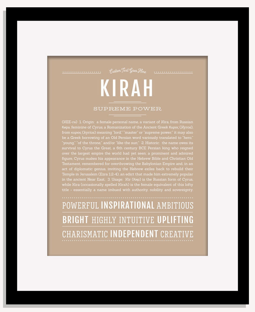 Kirah | Name Art Print