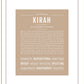 Kirah | Name Art Print