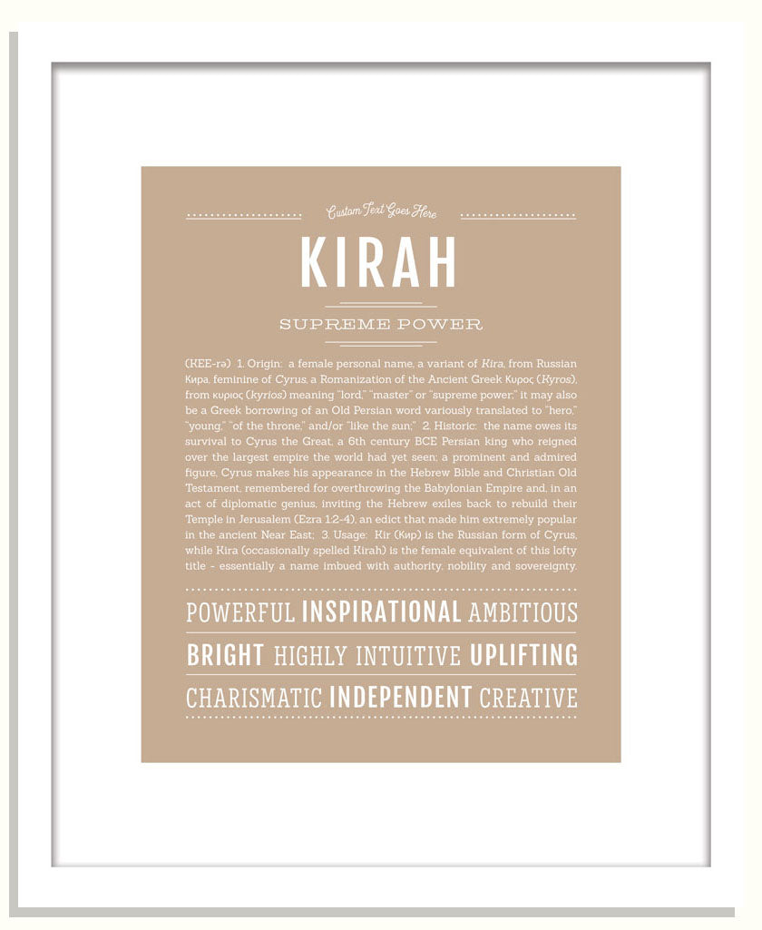 Kirah | Name Art Print