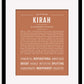 Kirah | Name Art Print