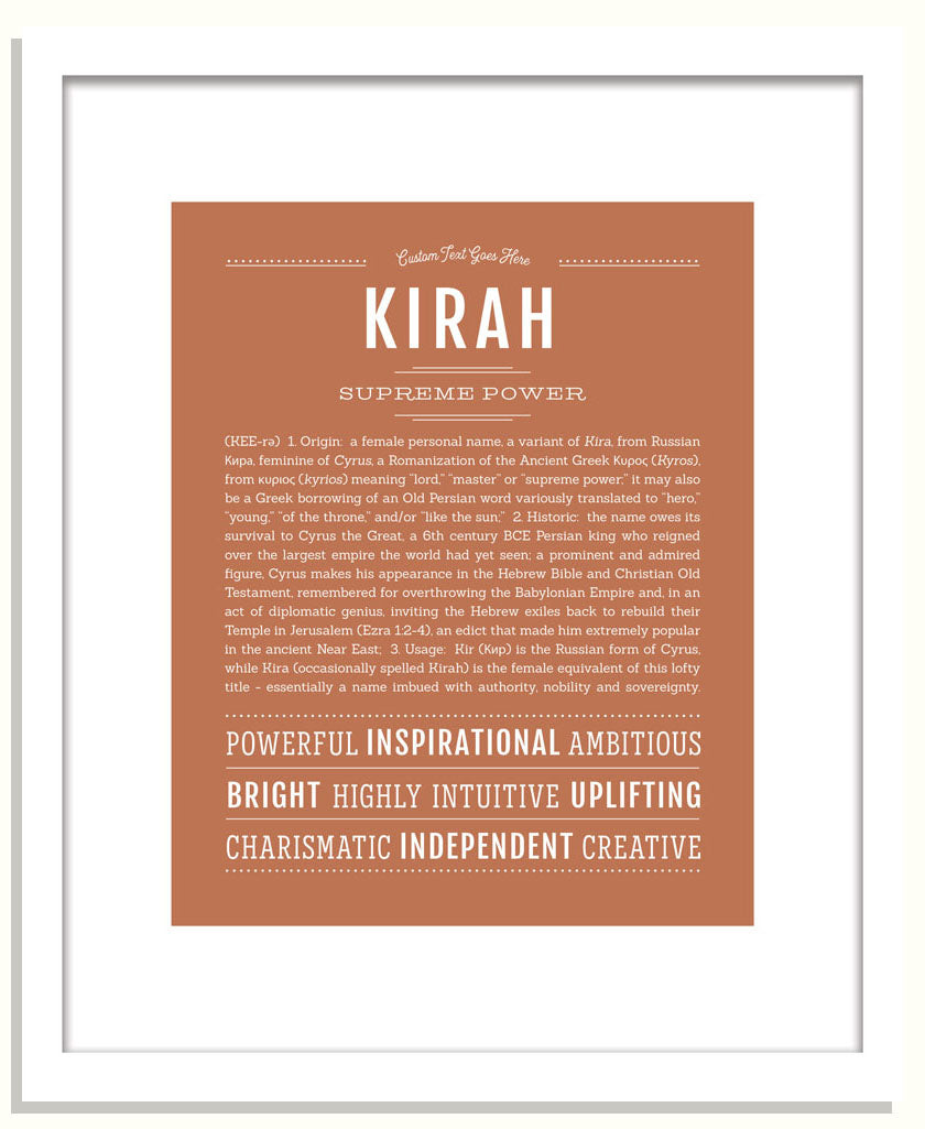 Kirah | Name Art Print