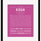 Frame Options | Dark Pink | Black Frame, Matted