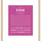 Frame Options | Dark Pink | Maple Frame, Matted