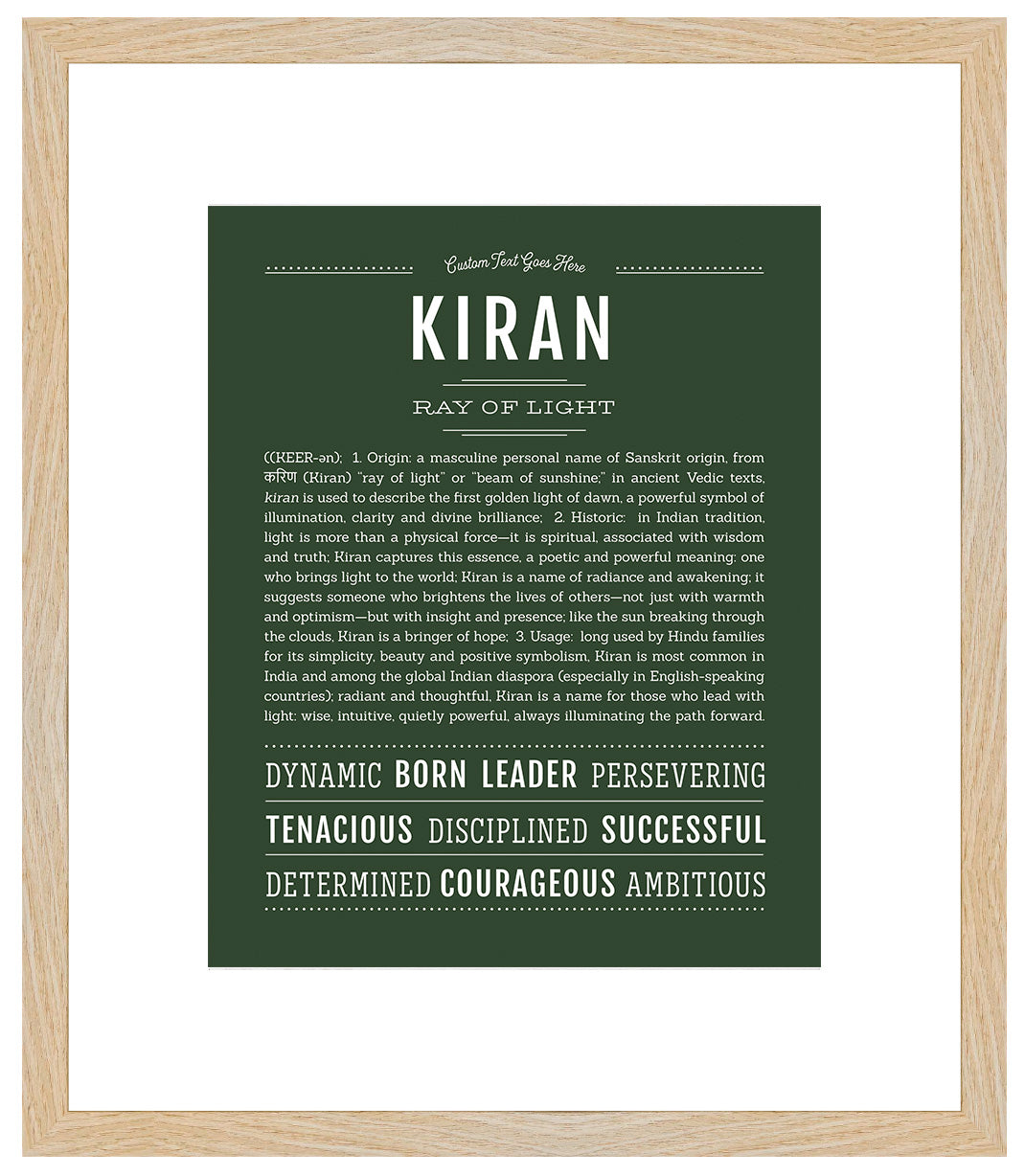 Frame Options | Deep Forest | Maple Frame, Matted