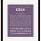 Frame Options | Deep Purple | Black Frame, Matted