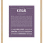 Frame Options | Deep Purple | Maple Frame, Matted