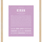 Frame Options | Lilac | Maple Frame, Matted