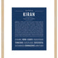 Frame Options | Midnight Blue | Maple Frame, Matted
