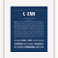 Frame Options | Midnight Blue | White Frame, Matted