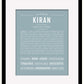 Frame Options | Powder Blue | Black Frame, Matted