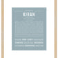 Frame Options | Powder Blue | Maple Frame, Matted