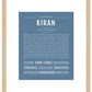 Frame Options | Steele Blue | Maple Frame, Matted