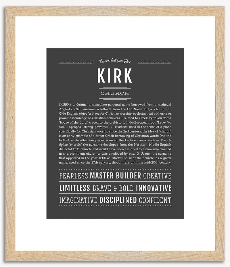 Kirk | Name Art Print