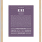 Kirk | Name Art Print