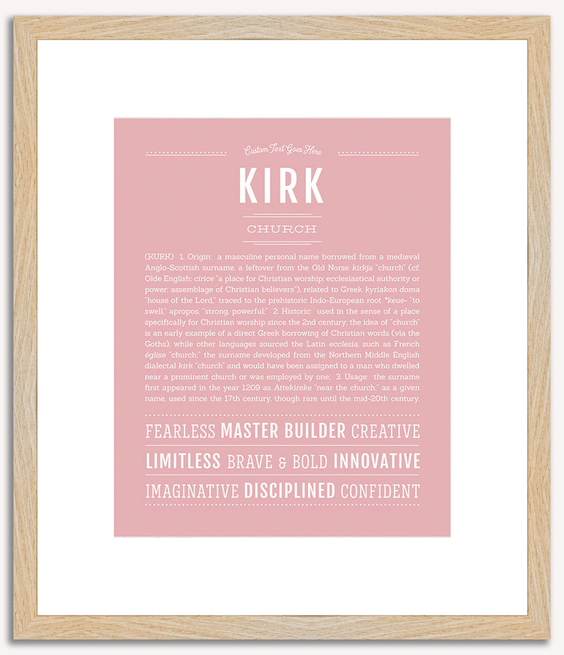 Kirk | Name Art Print