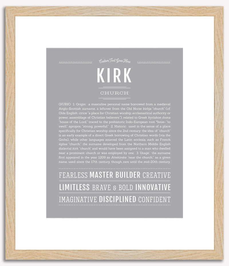 Kirk | Name Art Print