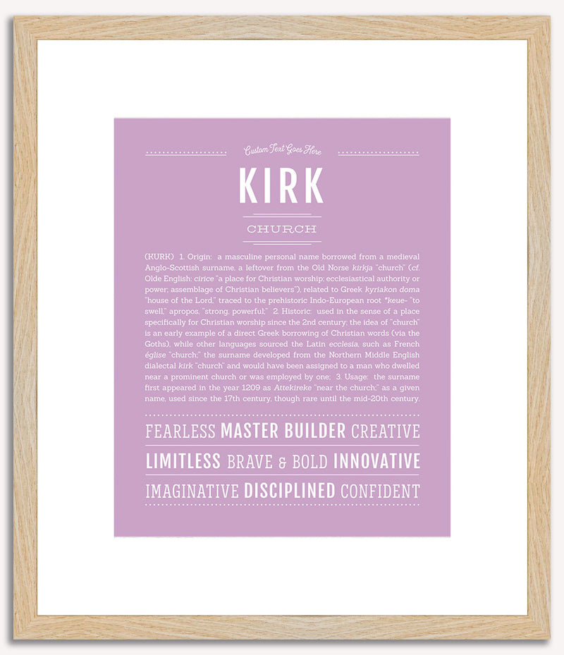 Kirk | Name Art Print