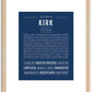 Kirk | Name Art Print