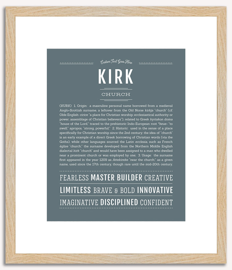 Kirk | Name Art Print