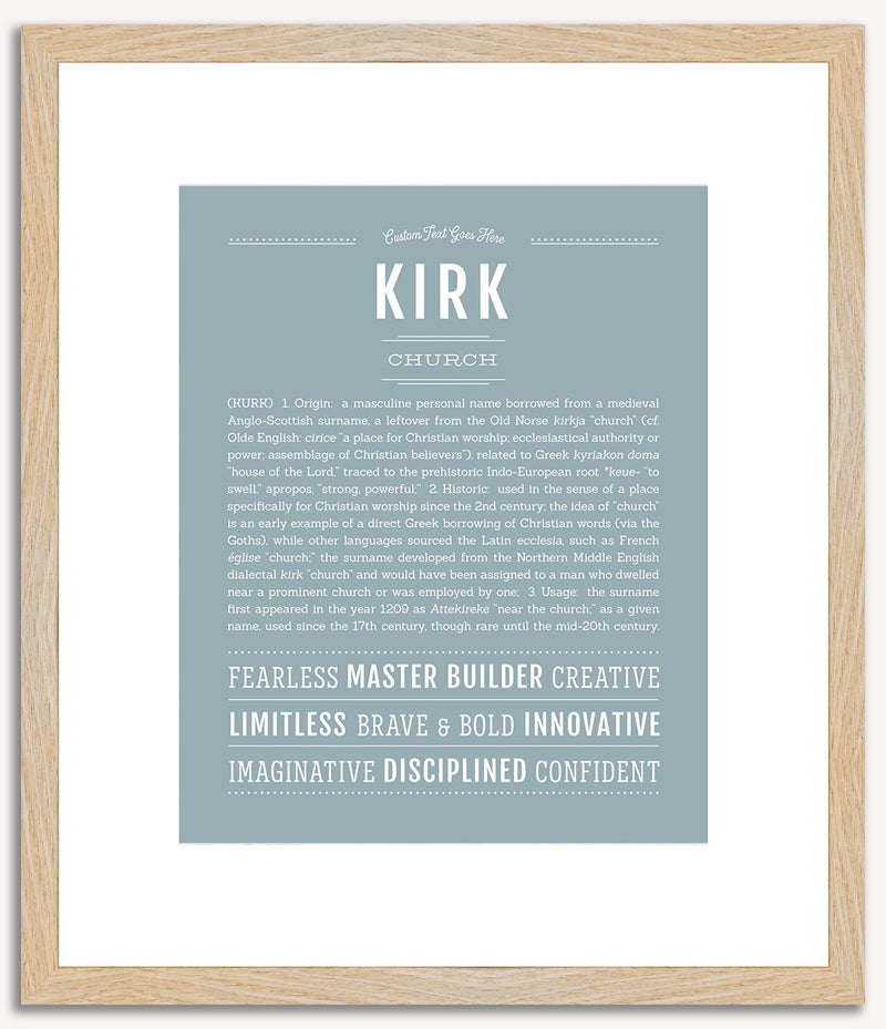 Kirk | Name Art Print